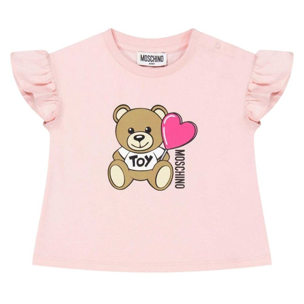 Moschino Childrens/Kids Motif T-Shirt / Pink